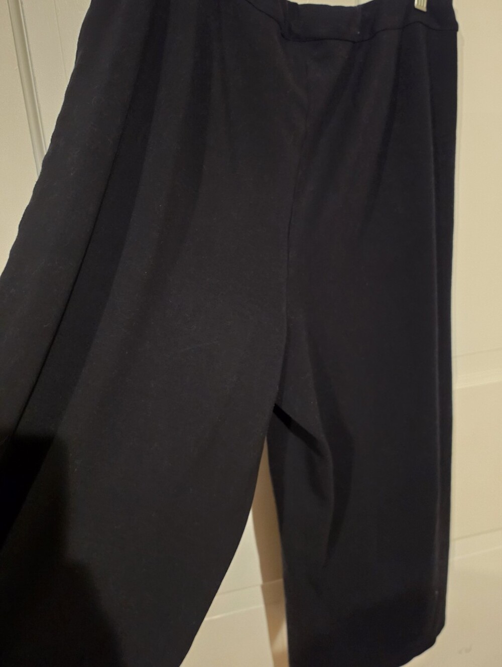 J. Jill Wearever Seamed Wide-Leg Cropped Pants Black 2X